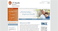 Desktop Screenshot of iims.uthscsa.edu