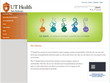 Tablet Screenshot of gogreen.uthscsa.edu