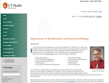 Tablet Screenshot of biochem.uthscsa.edu