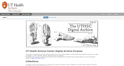 Desktop Screenshot of digitalarchive.uthscsa.edu