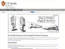 Tablet Screenshot of digitalarchive.uthscsa.edu