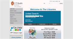 Desktop Screenshot of library.uthscsa.edu