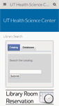 Mobile Screenshot of library.uthscsa.edu