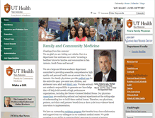 Tablet Screenshot of familymed.uthscsa.edu