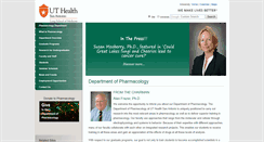 Desktop Screenshot of pharmacology.uthscsa.edu