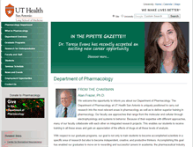 Tablet Screenshot of pharmacology.uthscsa.edu