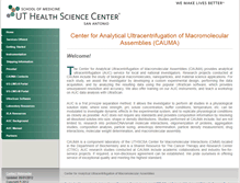 Tablet Screenshot of cauma.uthscsa.edu