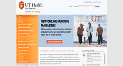 Desktop Screenshot of nursing.uthscsa.edu