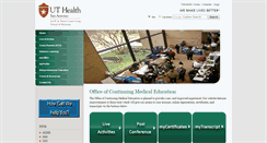 Desktop Screenshot of cme.uthscsa.edu