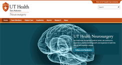 Desktop Screenshot of neurosurgery.uthscsa.edu