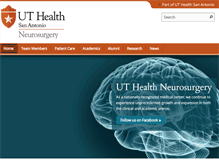 Tablet Screenshot of neurosurgery.uthscsa.edu