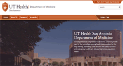 Desktop Screenshot of medicine.uthscsa.edu