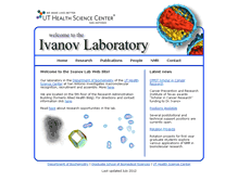 Tablet Screenshot of ivanovlab.uthscsa.edu