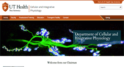 Desktop Screenshot of physiology.uthscsa.edu