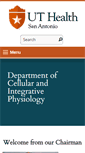 Mobile Screenshot of physiology.uthscsa.edu